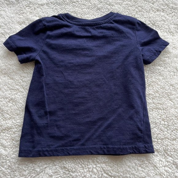 Peanut & Ollie 2-Piece Short Sleeve Graphic Tee Bundle Navy/Grey Boys 12m - Picture 5 of 6